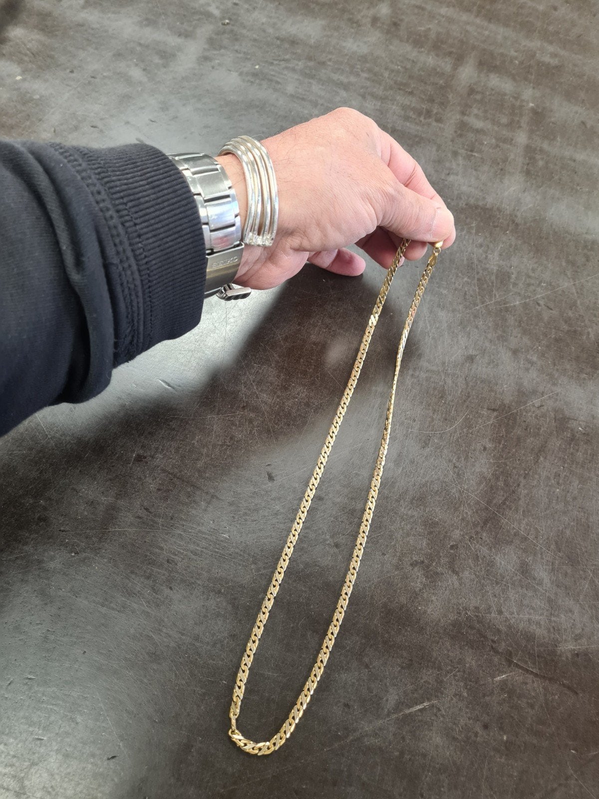 mooie goude ketting 18kraat, Sieraden, Tassen en Uiterlijk, Ophalen of Verzenden, Zo goed als nieuw, Goud, Goud