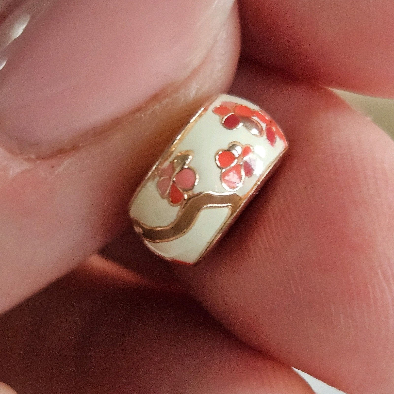 Pandora kersen bloesem spacer Rosé goud, Ophalen of Verzenden, Zo goed als nieuw, Goud, Pandora