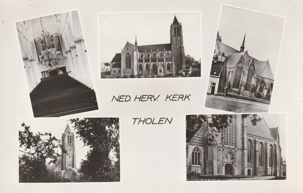 THOLEN Ned. Herv. Kerk, Verzenden, 1960 tot 1980, Ongelopen, Zeeland
