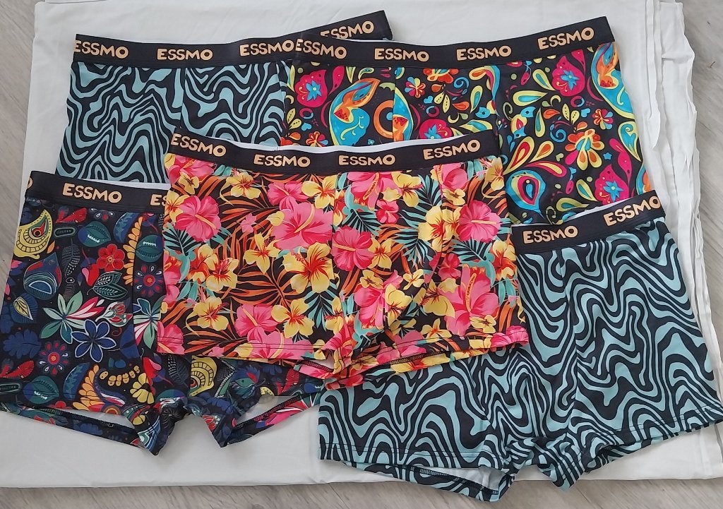 5x kleurrijke boxershorts, Verzenden, Meerkleurig, Essmo, Boxer