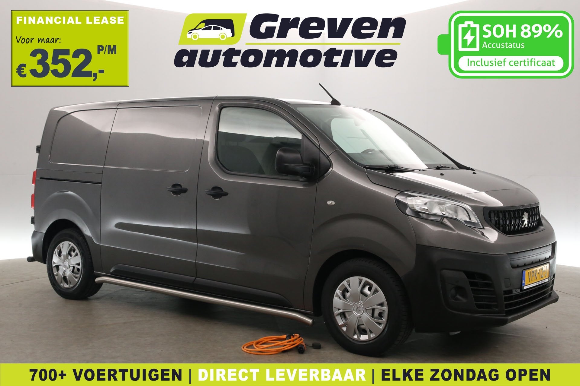 Peugeot e-Expert 75 kWh L2H1 | Snelladen | SOH 89% | Airco |, Auto's, Parkeersensor, 136 pk, Gebruikt, Origineel Nederlands