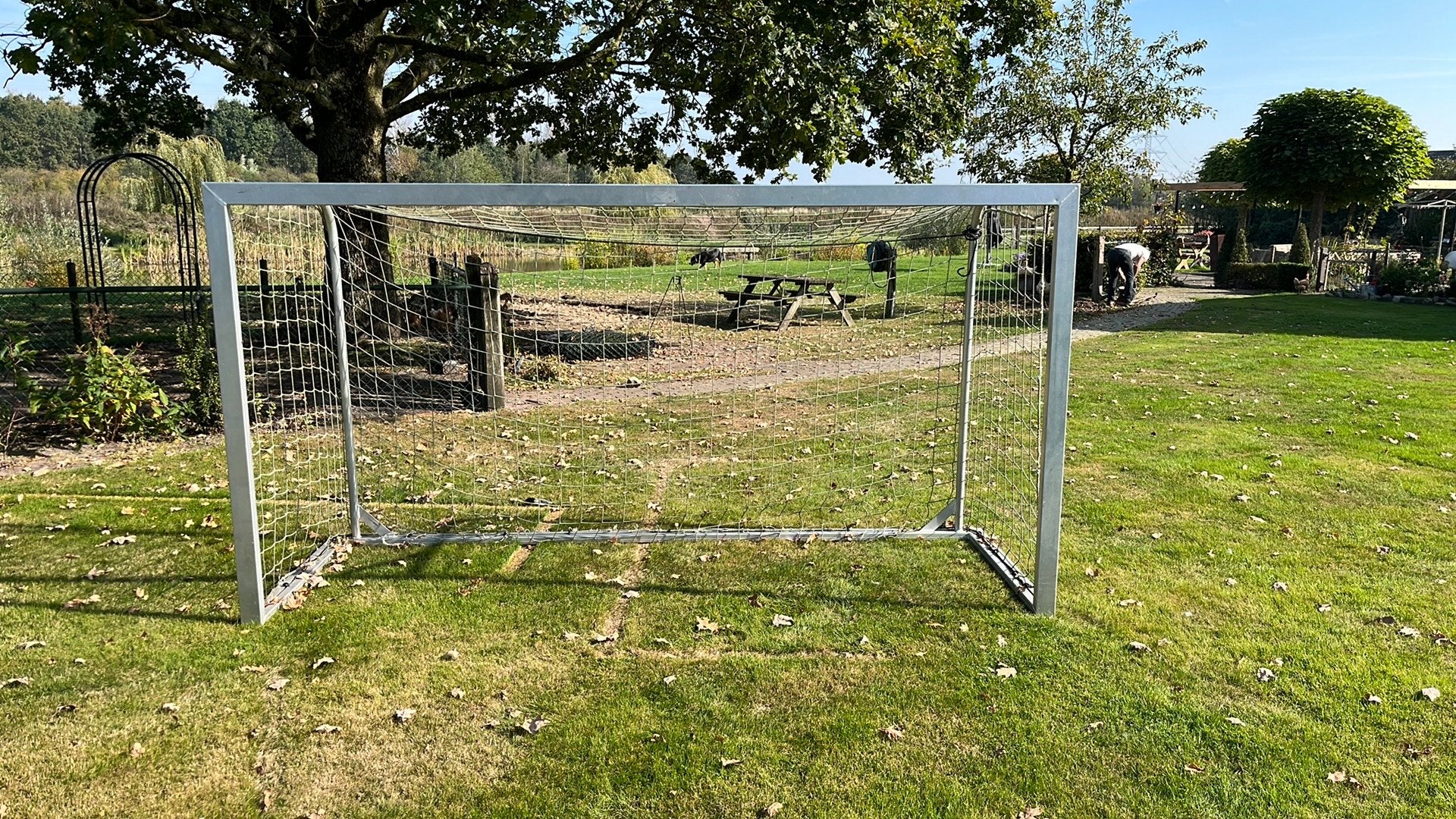 Voetbal goal 3m lang, Sport en Fitness, Groter dan maat XL, Ophalen of Verzenden, Zo goed als nieuw, Overige typen