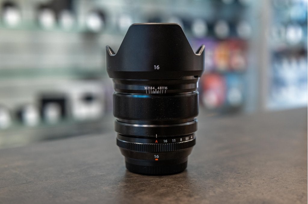 Fujifilm XF 16mm F/1.4 R WR (Hilversum), Foto-Groep, Gebruikt, Luttekepoortstraat 26 3841 AX Harderwijk, Webshop@foto-groep.nl