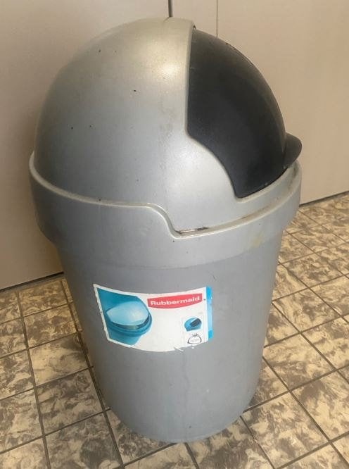 Roll Bullet Bin Kunststof Afvalbak  zilver/antraciet 25/30L, 40 liter of meer, Ophalen of Verzenden, Kunststof