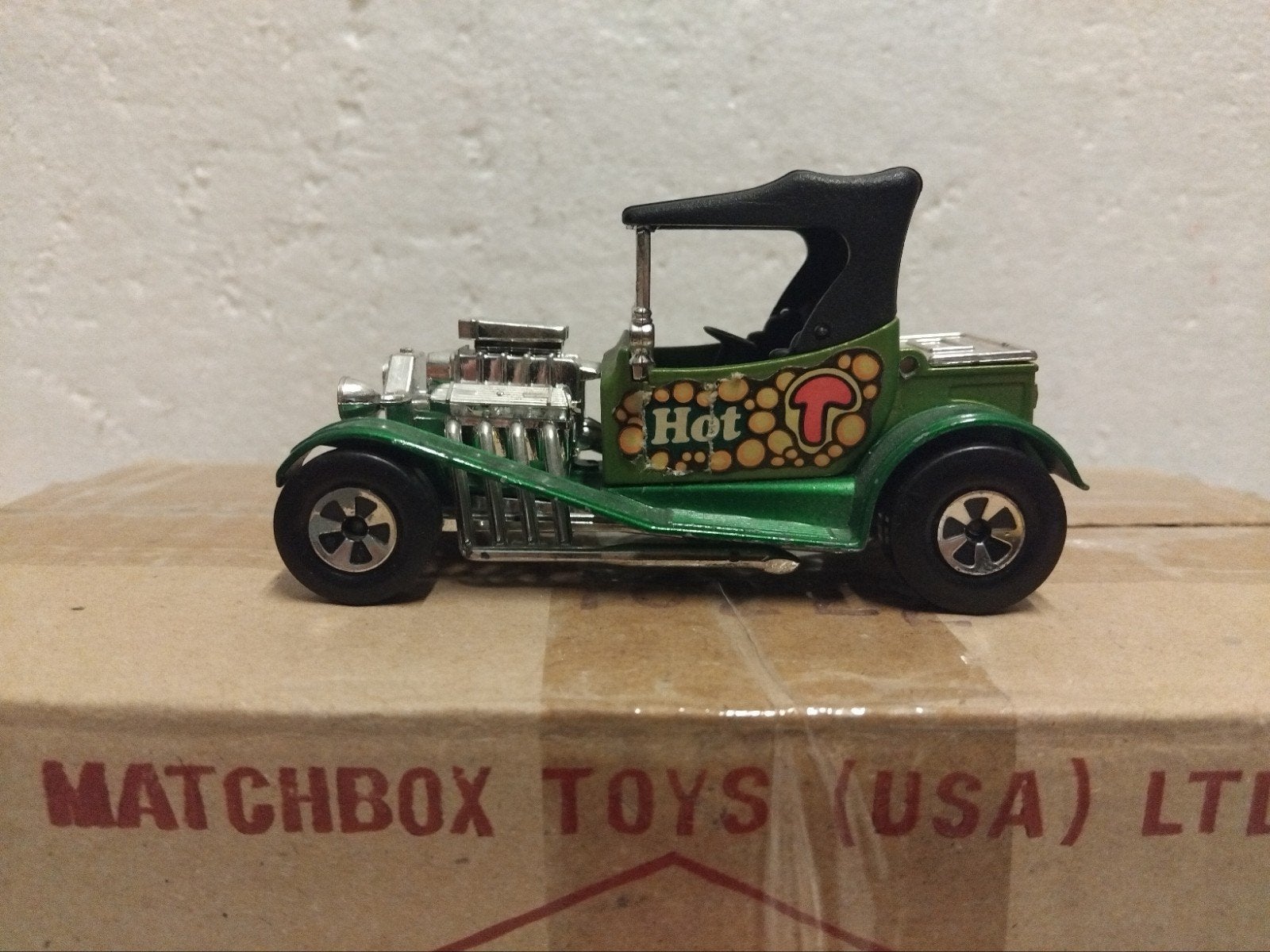 Matchbox K50 Hot Rod Ford model T uit 1974  Speedkings, Ophalen of Verzenden, Zo goed als nieuw, Auto, Matchbox