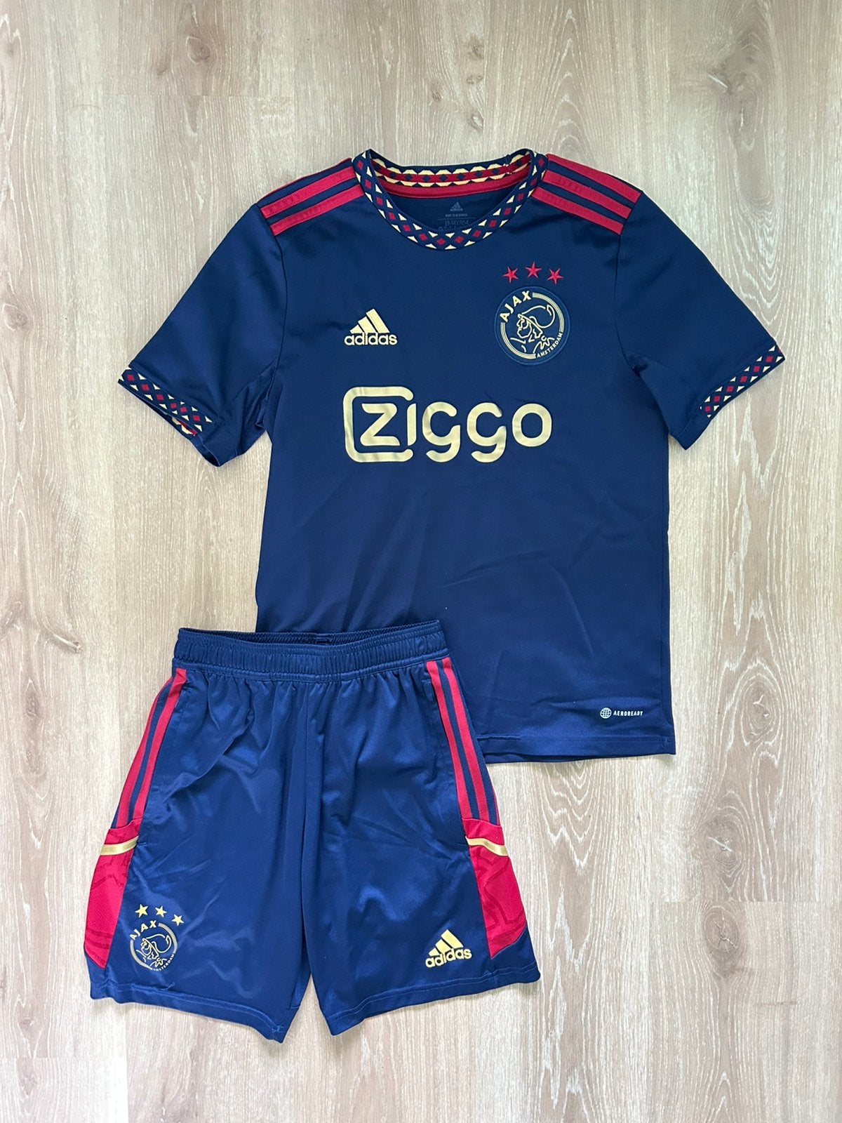 Ajax uittenue Adidas 22/23 maat XS/164, Blauw, Ophalen of Verzenden, Maat 46 (S) of kleiner, Adidas