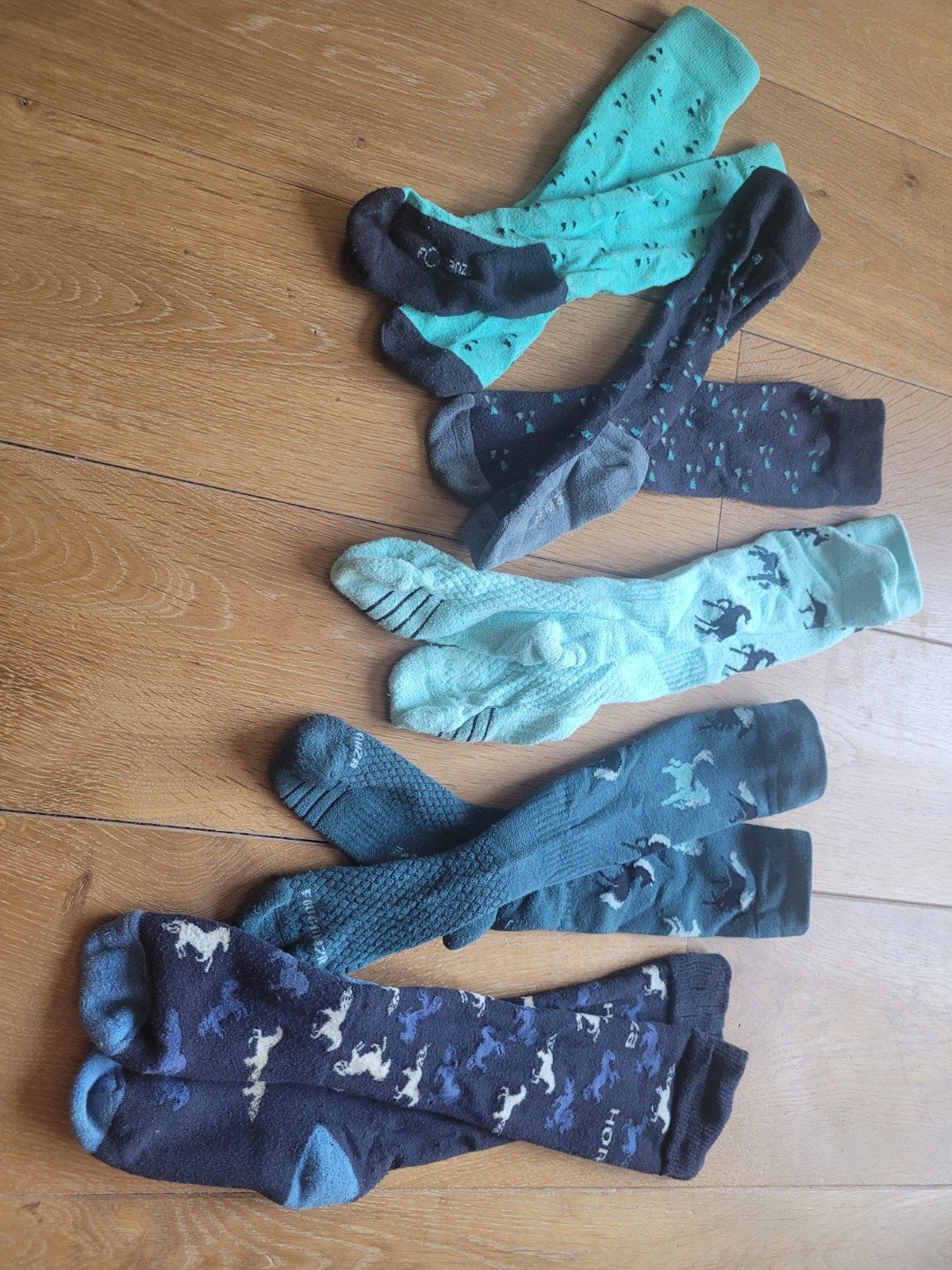 Paardrij sokken, Sokken en Kniesokken, Blauw, Overige maten, Ophalen of Verzenden