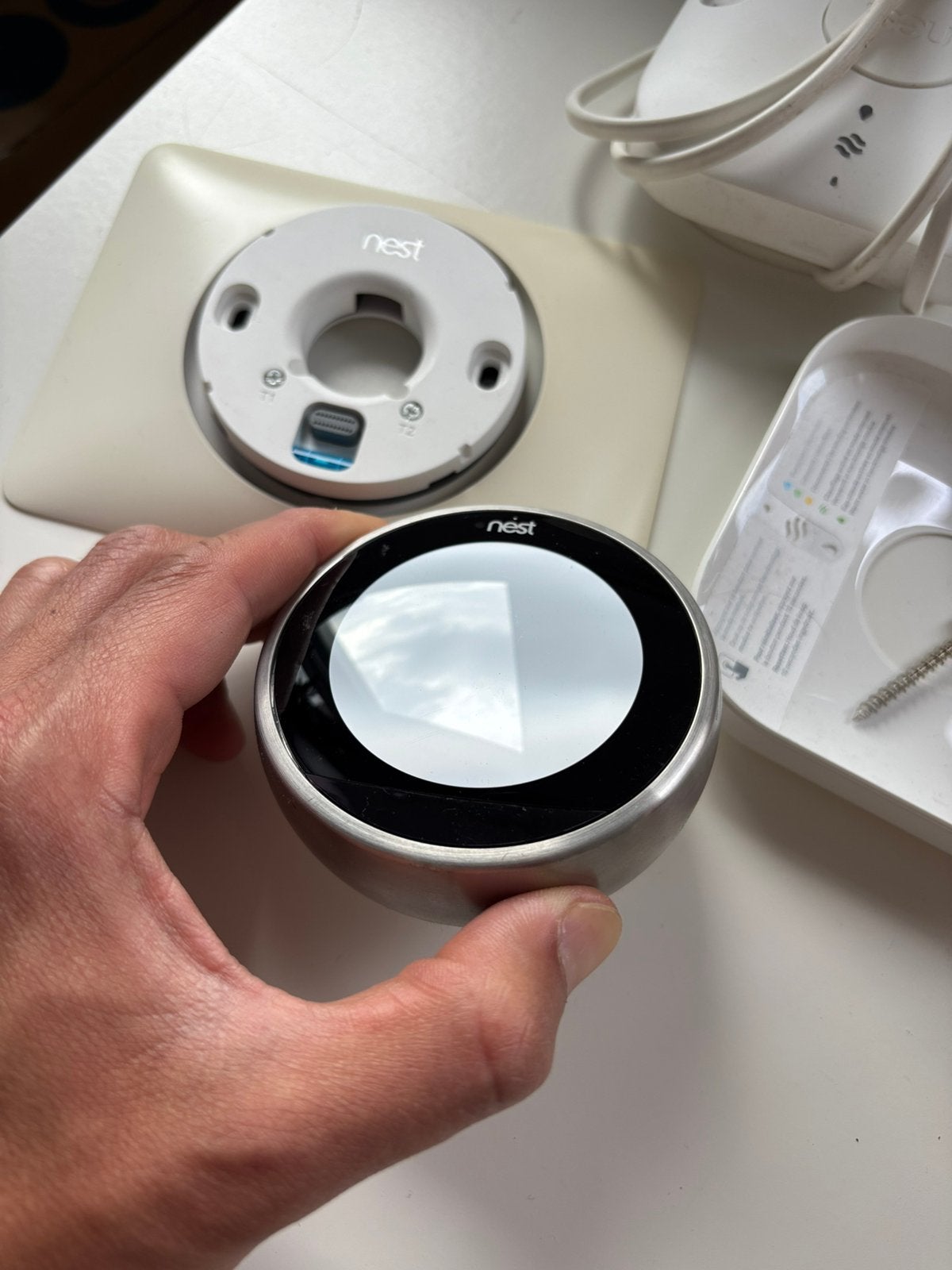 GOOGLE NEST Thermostat (3e Gen) Defecte HeatLink, Ophalen, Slimme thermostaat, Gebruikt