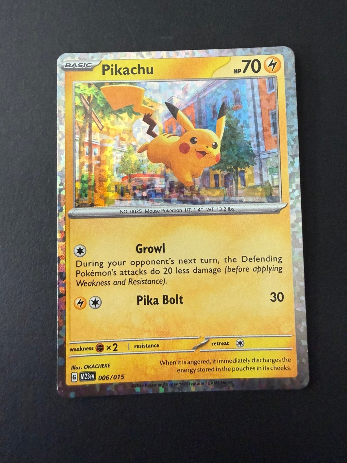 M23 006/015 Pikachu McDonald’s 2023, Ophalen of Verzenden, Zo goed als nieuw, Losse kaart