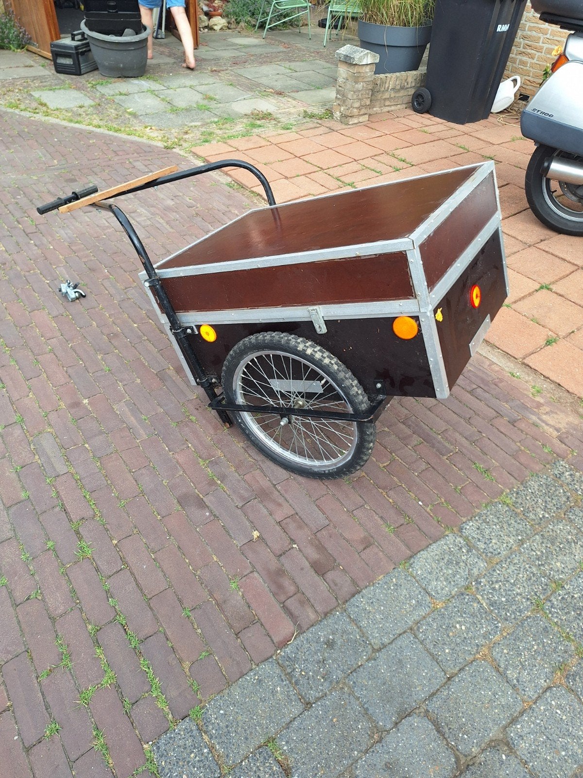 Stevige fietsaanhanger voor bagage of hond, Gebruikt, Onbekend, Bagagekar, Ophalen of Verzenden