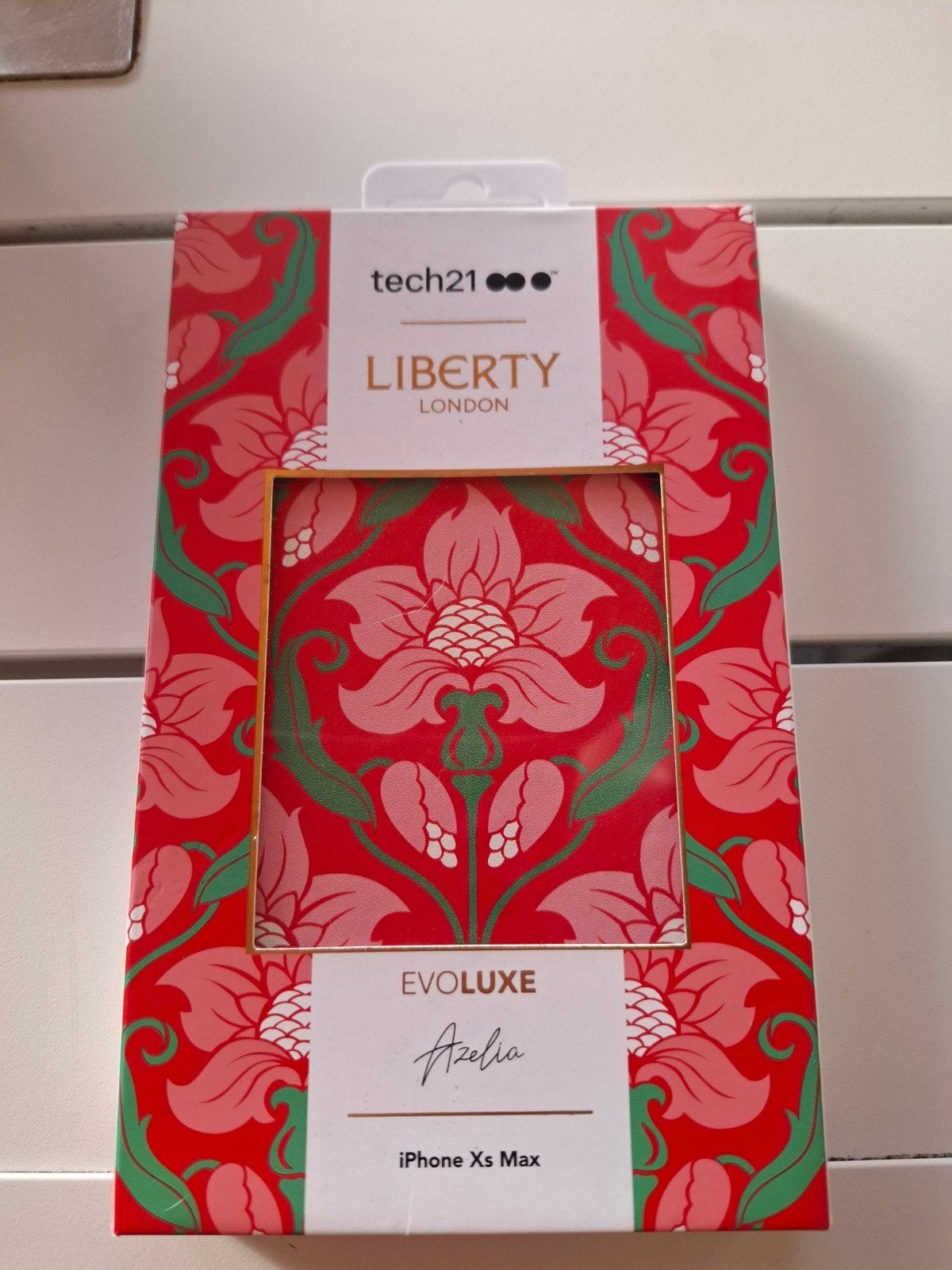 Tech21 Evo Luxe (Liberty London - Azelia) iphone Xs Max, Nieuw, Ophalen of Verzenden, Rood, IPhone XS Max