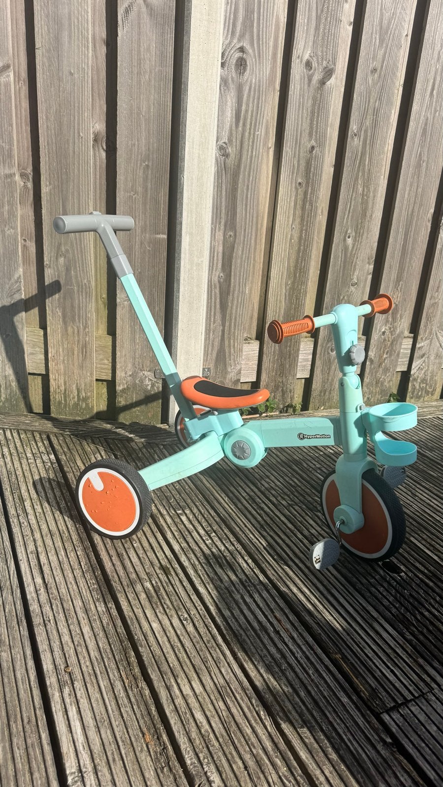 Driewieler met duwstang, Ophalen, Gebruikt, Terugtraprem, Minder dan 16 inch