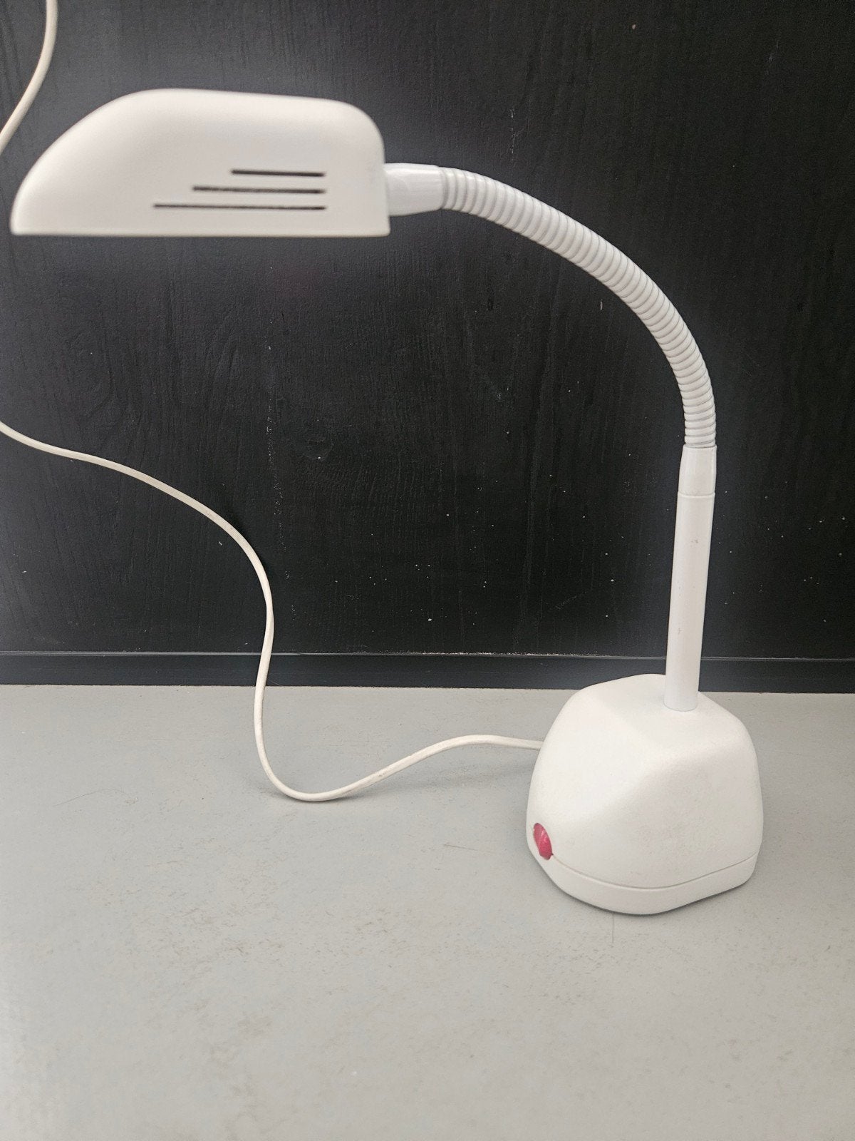 Vintage Brama Milano Bureaulamp Jaren 80 Postmodern, Wit, Ophalen of Verzenden, Bureaulamp, Design