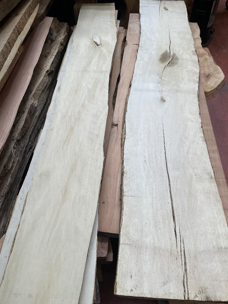 Witte beuk weissbuch uniek wandplank snijplank suar teak eik, Ophalen, Nieuw