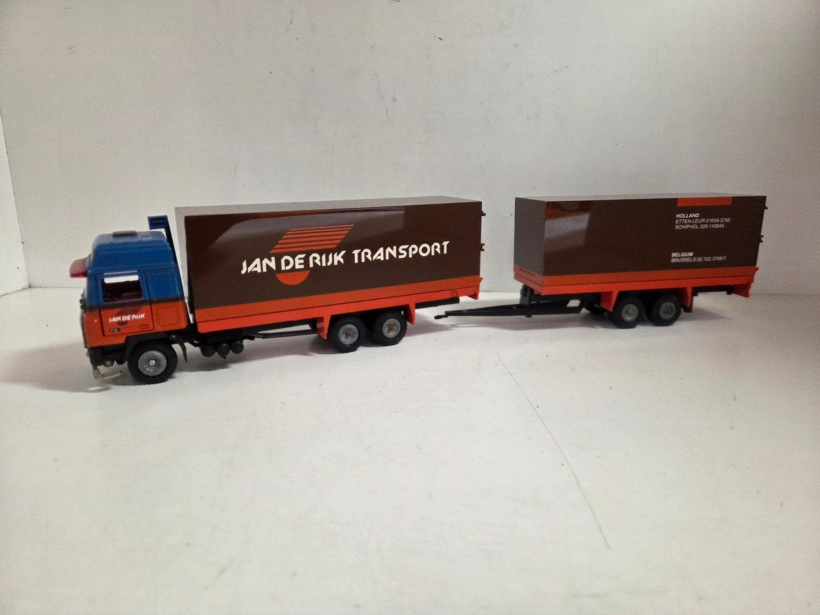 Tekno Volvo F12 wipkar combi Jan de Rijk, Hobby en Vrije tijd, ., Zo goed als nieuw, ., Ophalen of Verzenden