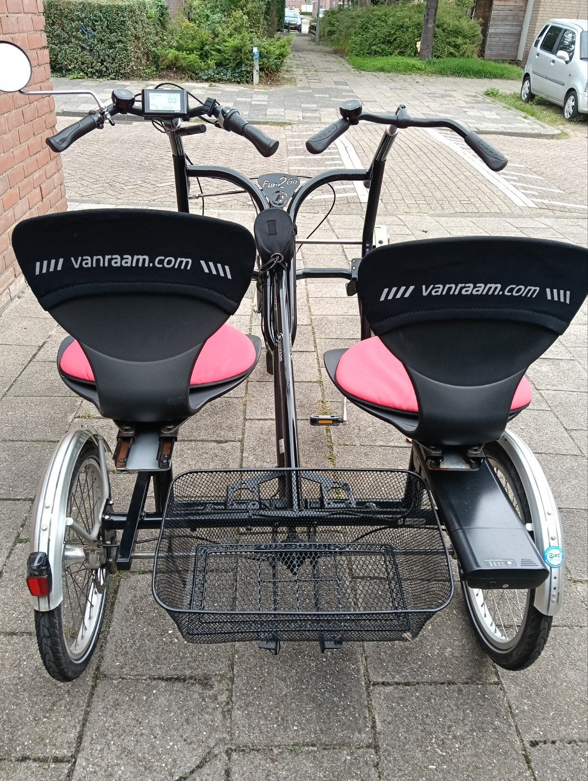 Van Raam Fun2Go duofiets met elektrische ondersteuning, Ophalen, Gebruikt, Van Raam