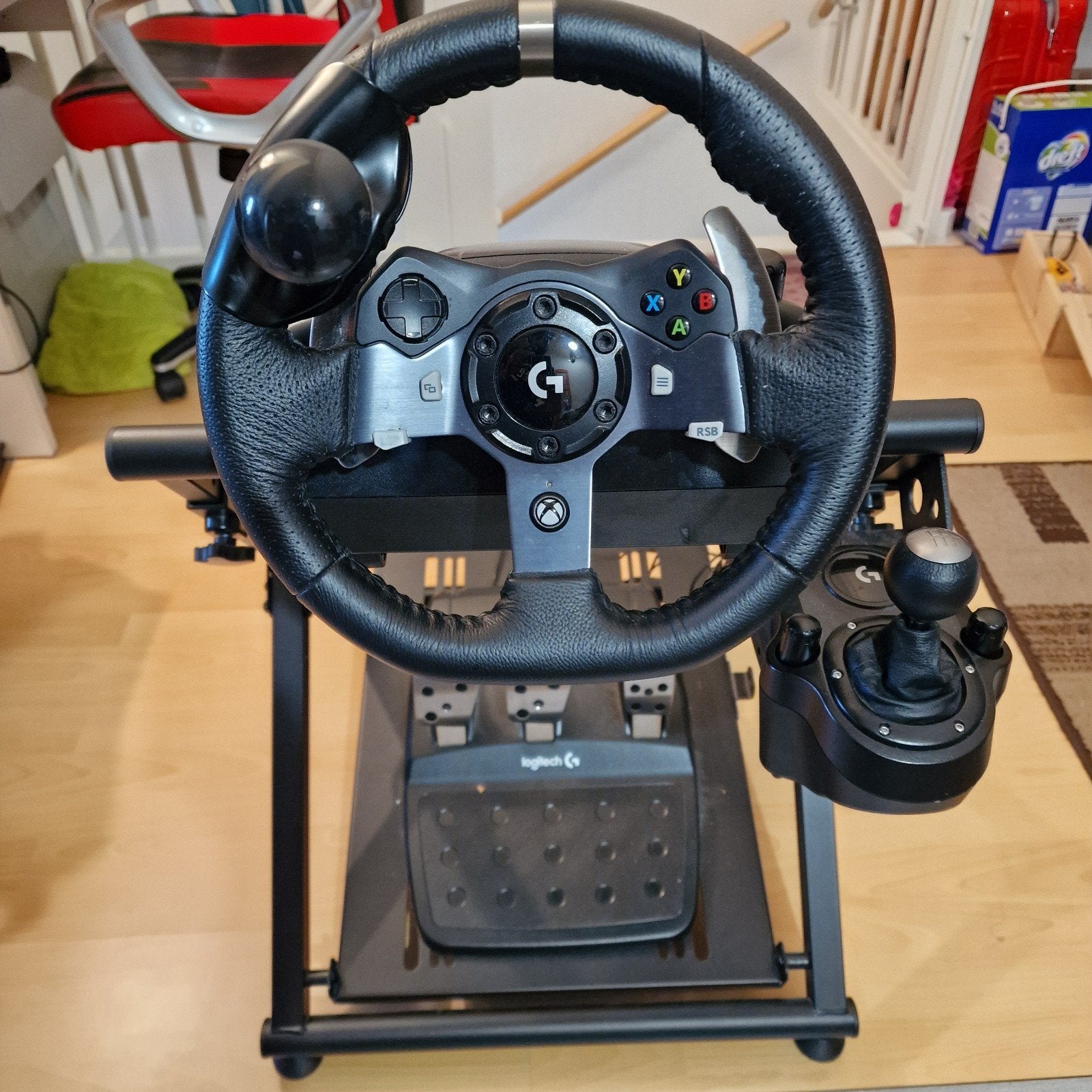 Logitech G920 Racestuur met Shifter en PlayFrame, Racestuur, Xbox, Ophalen of Verzenden, Zo goed als nieuw