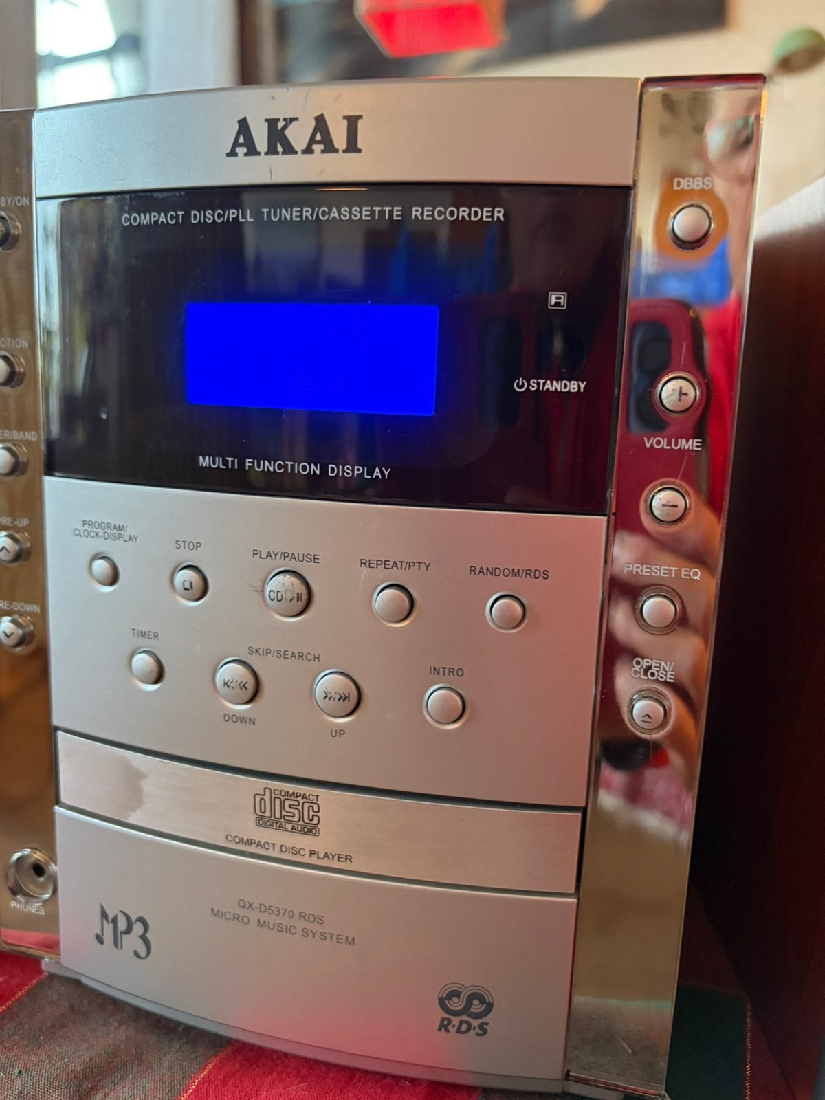 Akai cd/radio /cassette set mini set, Ophalen, Microset, Gebruikt, Tuner of Radio