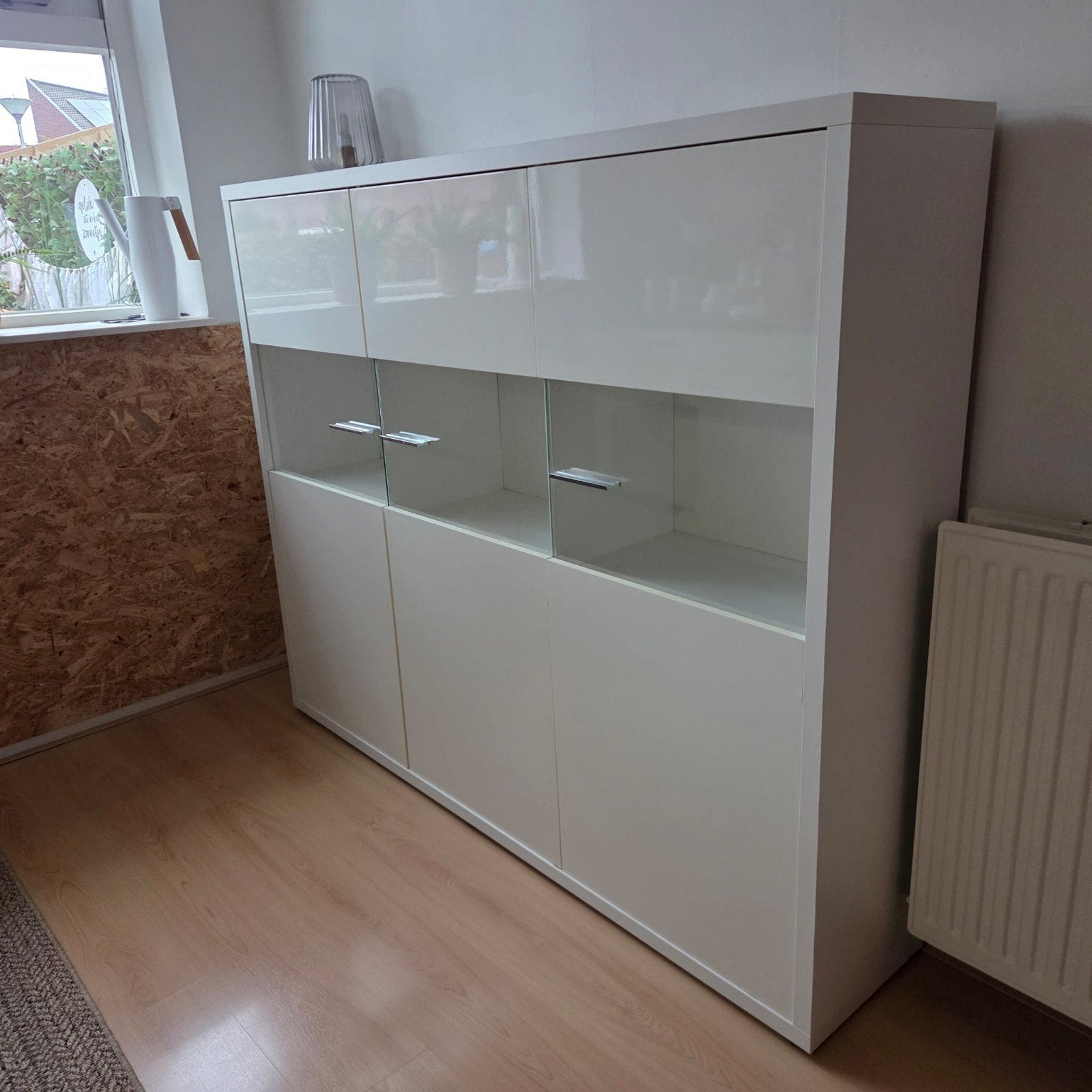 Witte buffetkast, Huis en Inrichting, Ophalen, 100 tot 150 cm, 150 tot 200 cm, 25 tot 50 cm