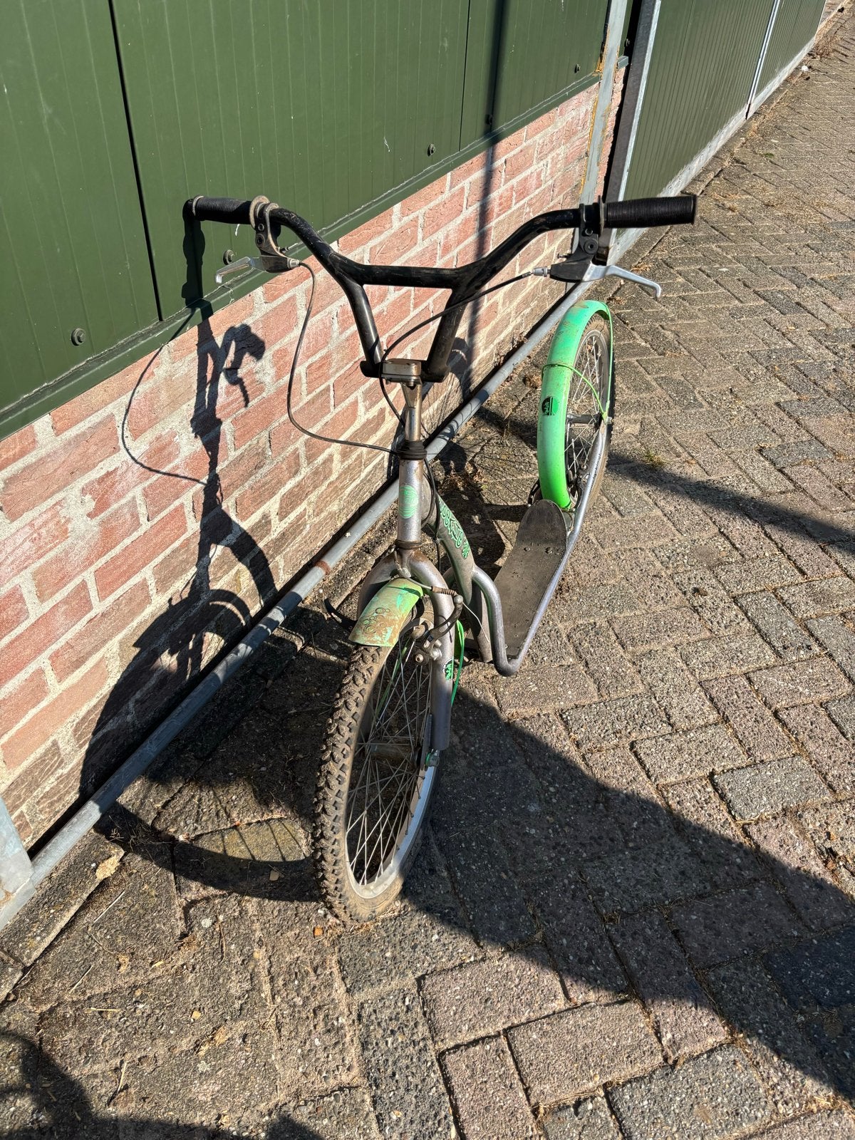 Stevige step met grote wielen, ideaal voor avontuur, Fietsen en Brommers, Steps, Ophalen of Verzenden, Gebruikt, Gewone step