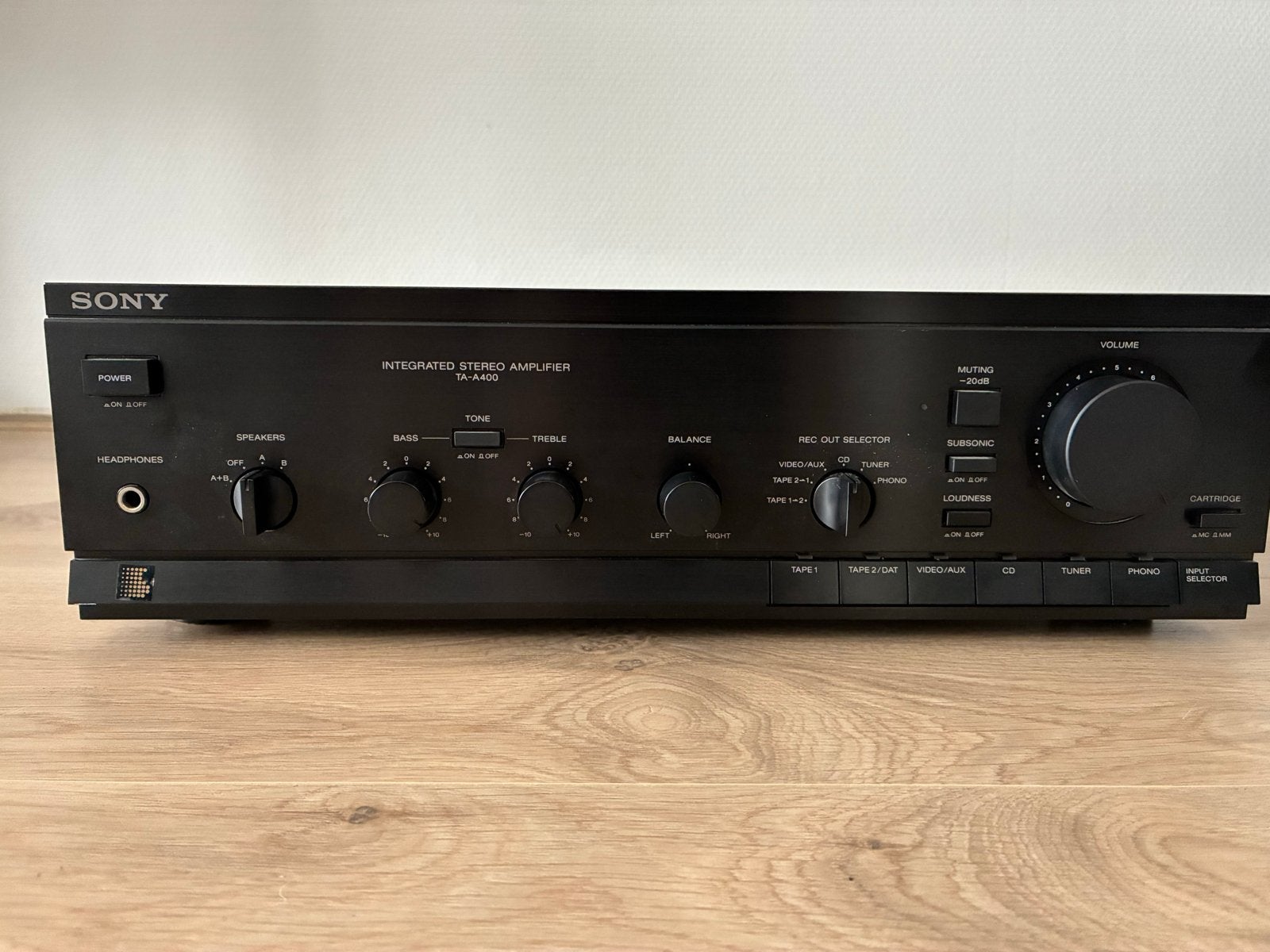 Sony TA-A400 Geïntegreerde Stereo Versterker, Audio, Tv en Foto, Versterkers en Receivers, Gebruikt, Ophalen of Verzenden, 60 tot 120 watt