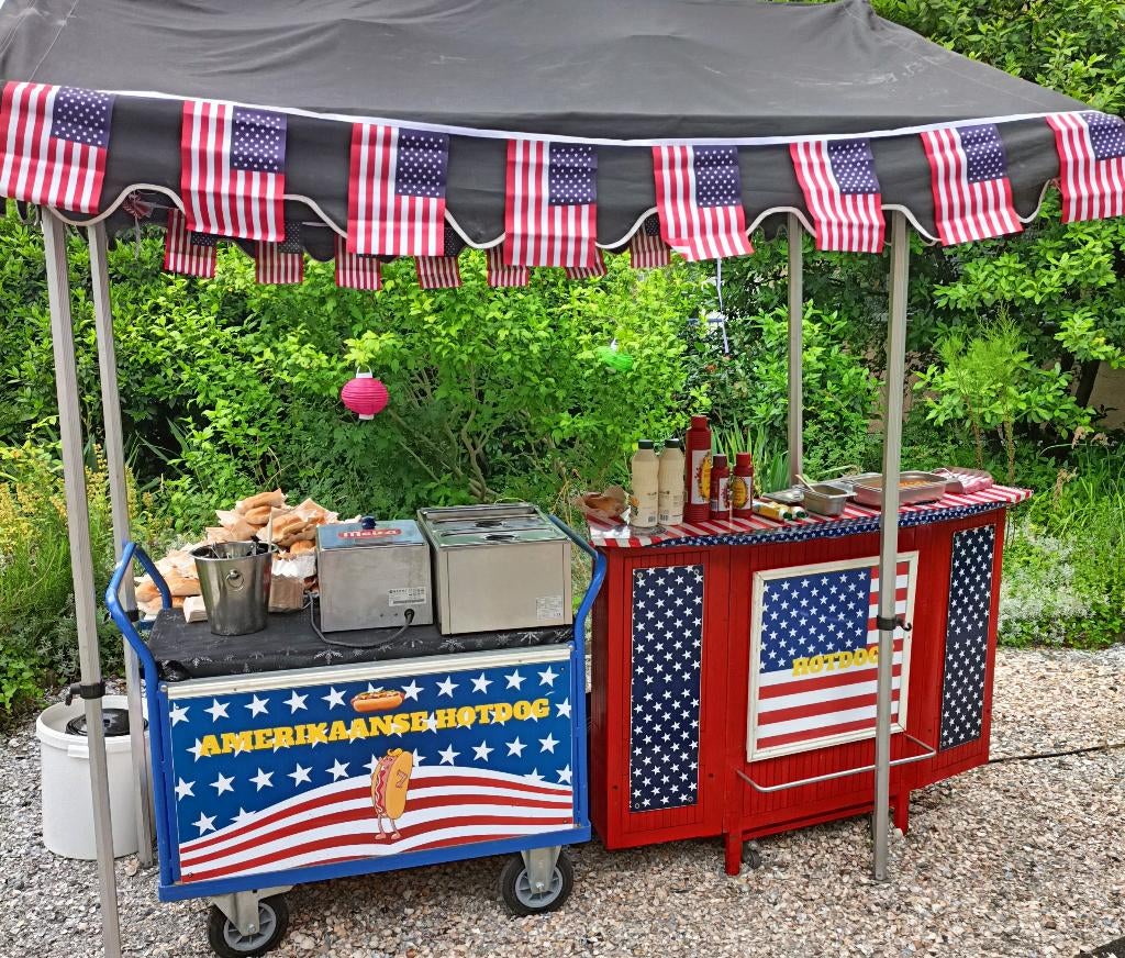 Hotdogkraam huren op uw locatie, Ophalen of Verzenden, Zo goed als nieuw, Overige
