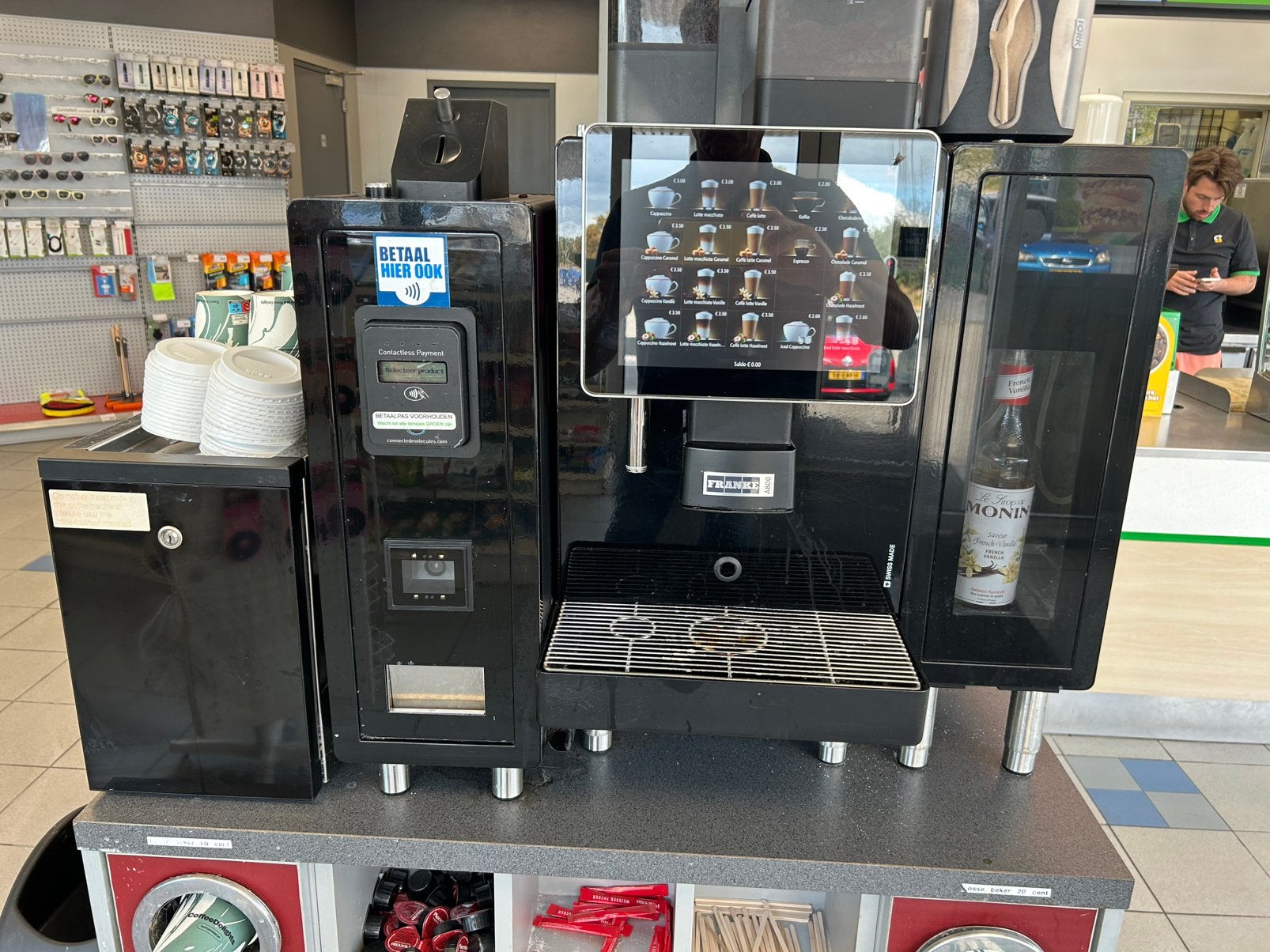 Franke A800 koffiemachine, Ophalen, Gebruikt, 10 kopjes of meer, Koffiemachine