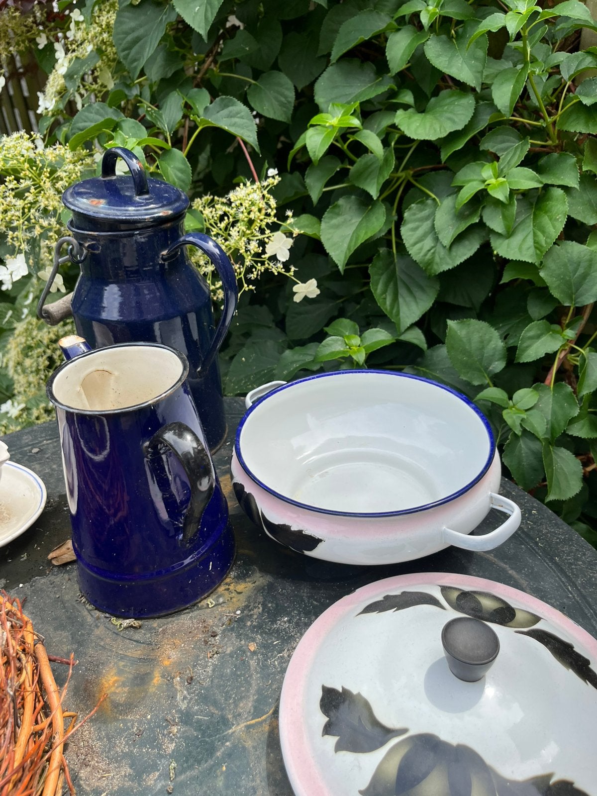 Emaille potten en pannen brocante, Antiek en Kunst, Antiek | Emaille, Ophalen