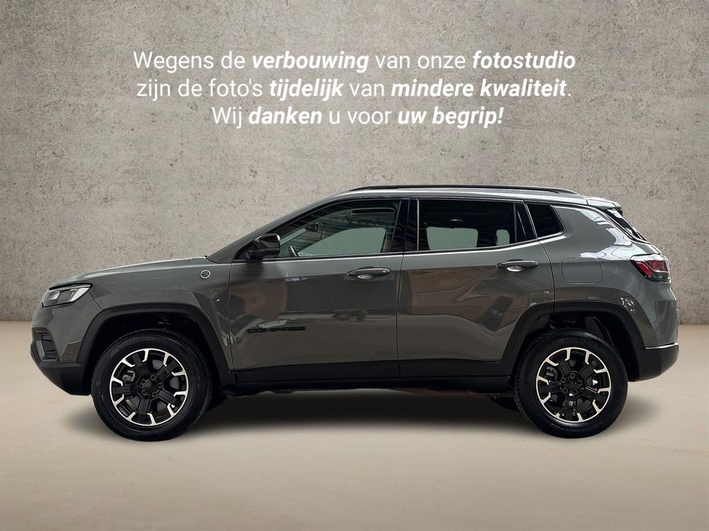 Jeep Compass 4xe 240 Plug-in Hybrid Electric Trailhawk 240Pk, Auto's, Automaat, 12 maanden, 4 cilinders, Leder en Stof