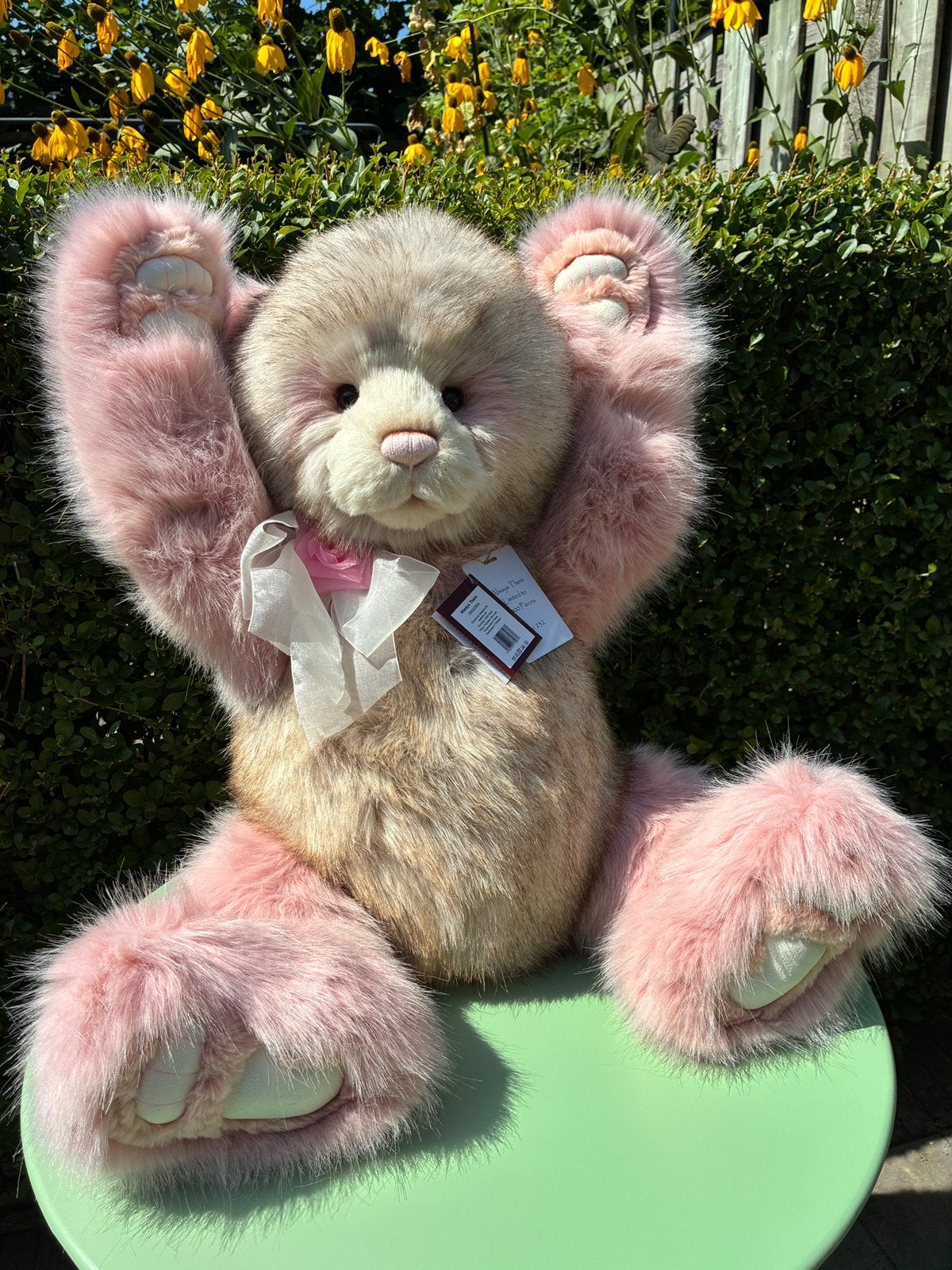 Charlie Bears “Always There” 76 cm zgan, Verzamelen, Beren en Cherished Teddies, Ophalen of Verzenden, Zo goed als nieuw, Stoffen beer