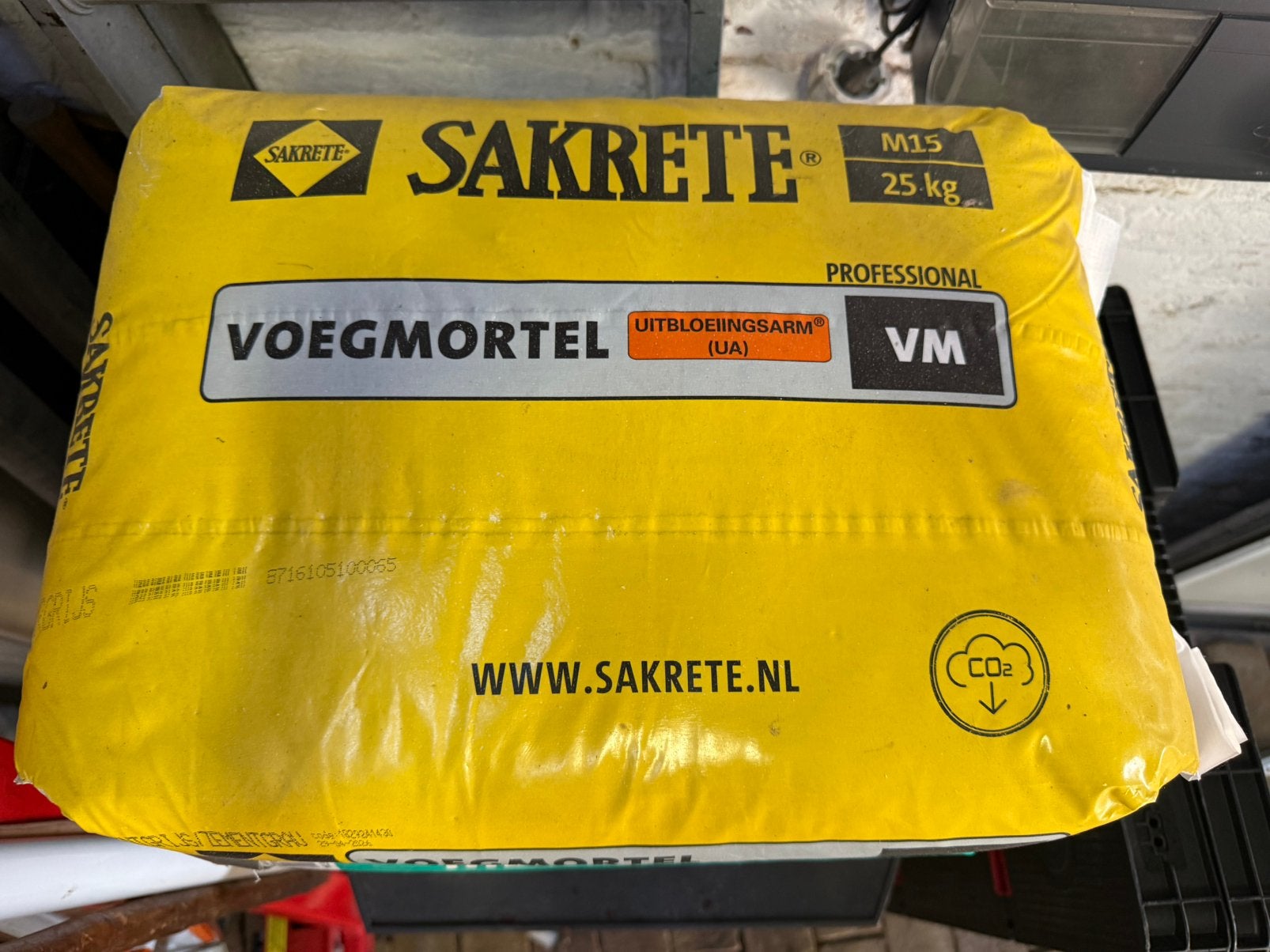 Voegmortel Sakrete 25kg, Ophalen, Nieuw, Beton