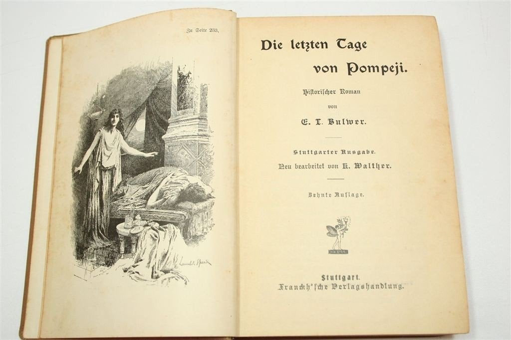 Die letzten Tage von Pompeji — Lytton, Geïllustreerd 1910, Ophalen of Verzenden