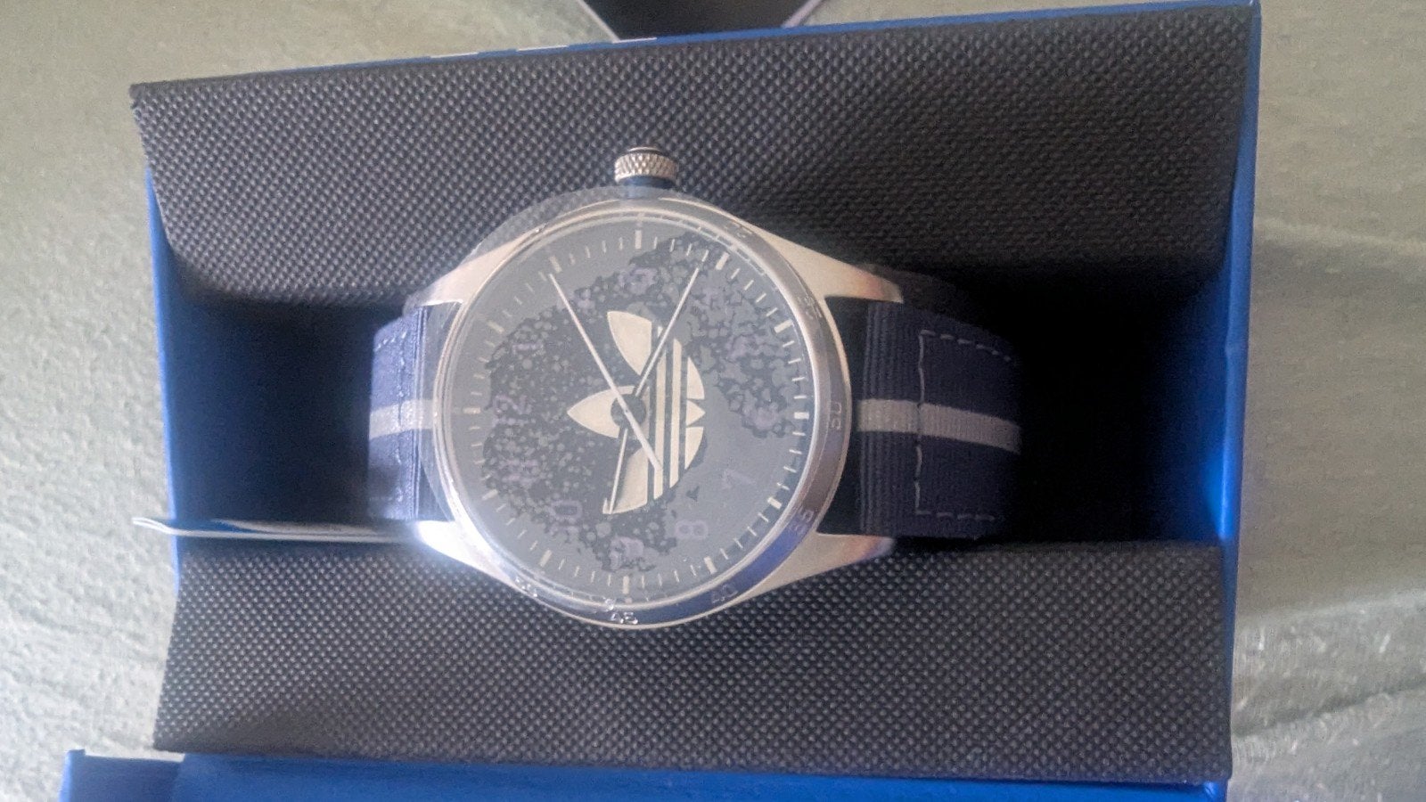 Adidas Originals Analoog Horloge 'CODE FOUR' Blauw, Staal, Polshorloge, Nieuw, Kunststof
