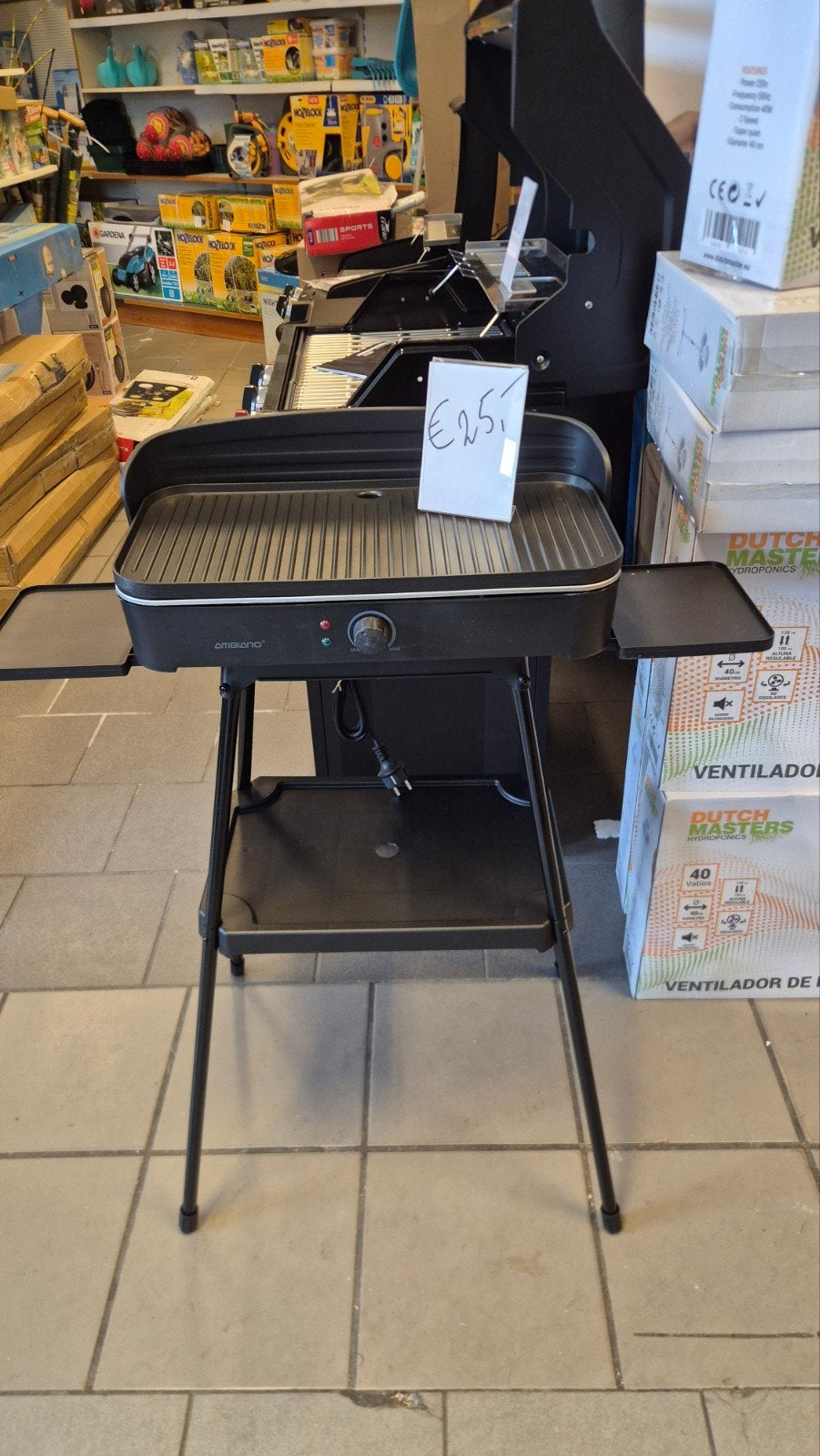 Ambiano Elektrische BBQ / Bakplaat voor binnen en buiten, Tuin en Terras, Ophalen, Nieuw, Ambiano