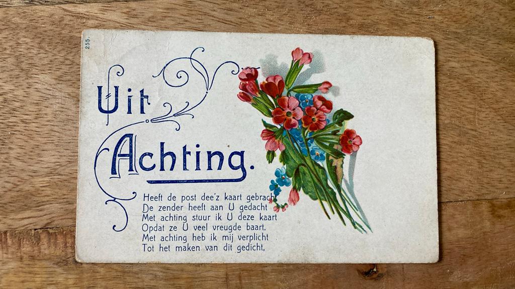 Oude ansichtkaart naar Zanddijk Commissionair Heinkenszand, Ophalen of Verzenden, Voor 1920, Gelopen