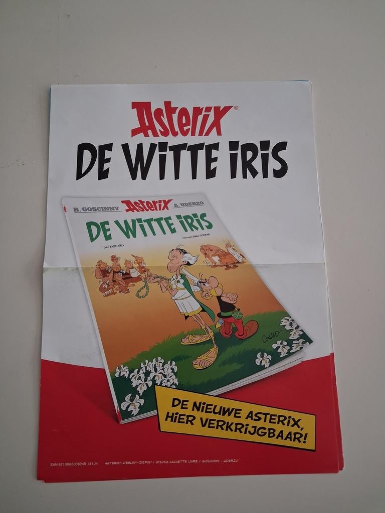 Asterix De Witte Iris poster, Ophalen of Verzenden