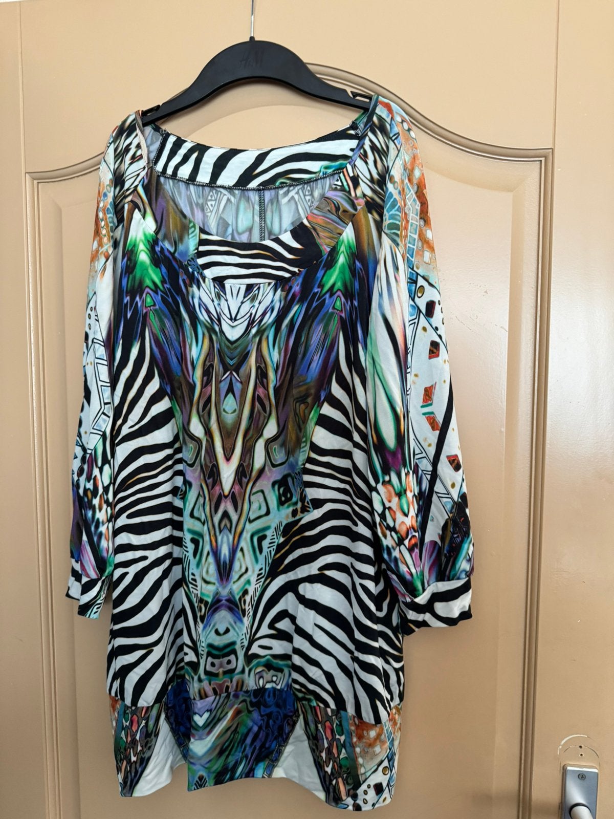 Mooi viscose tuniek zgan, Ophalen of Verzenden, Zo goed als nieuw, Blouse of Tuniek