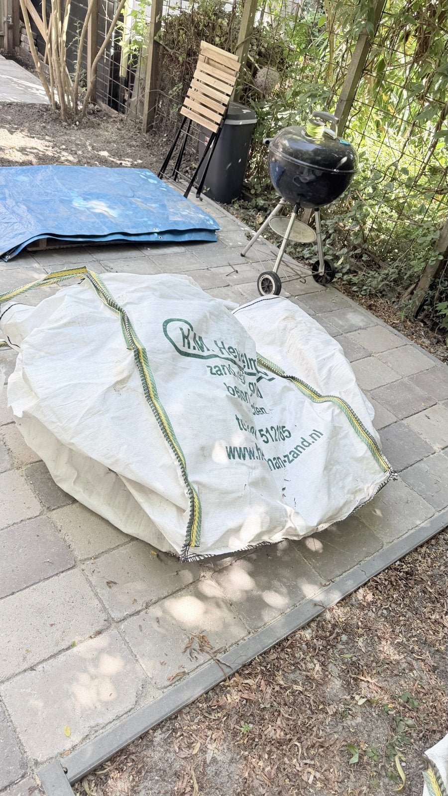 3 Big Bags 1m3 - H.M. Heuvelman zand, grind, grond, Ophalen, Gebruikt, 100 cm of meer, 60 cm of meer