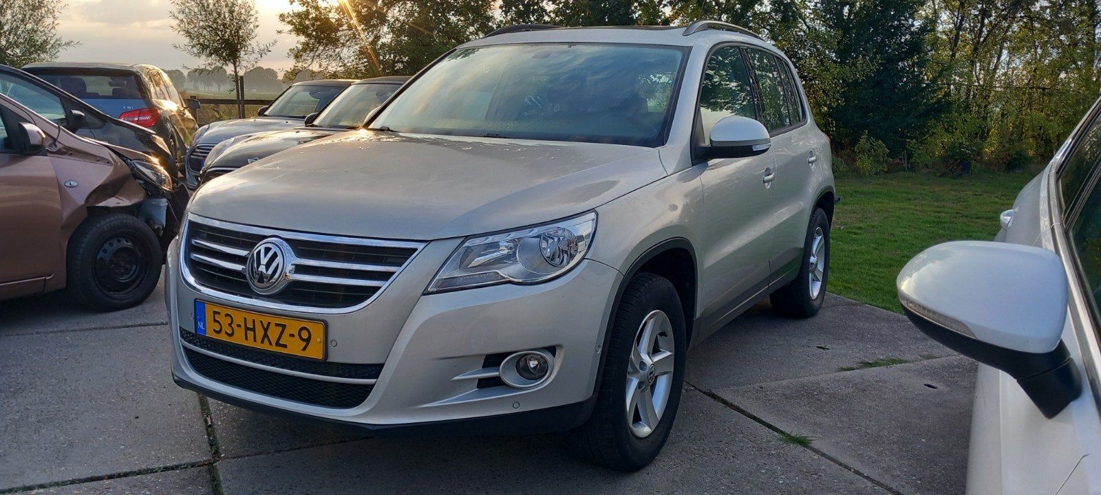 Volkswagen Tiguan Automaat Panoramadak, Auto diversen, Volkswagen, SUV of Terreinwagen, Zilver of Grijs, Benzine