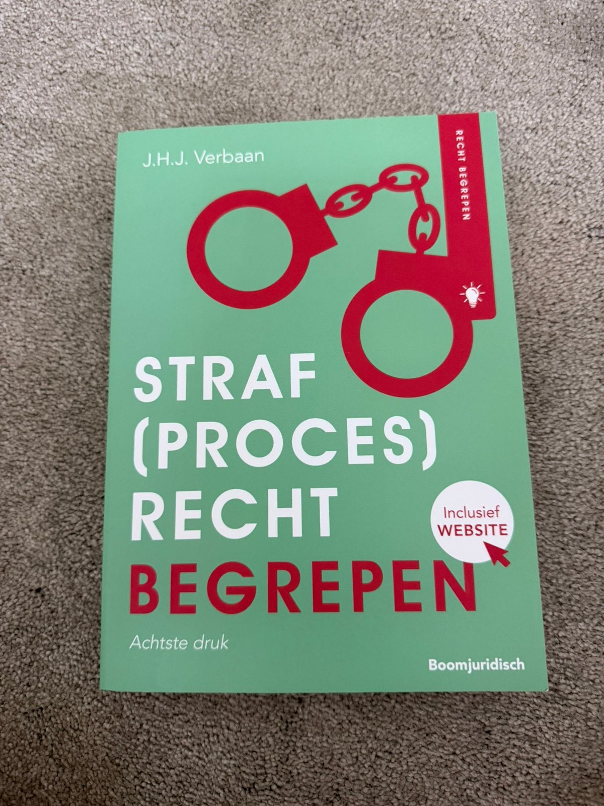 J.H.J. Verbaan - Straf(proces)recht begrepen, J.H.J. Verbaan, Verzenden, Sociale wetenschap, Zo goed als nieuw