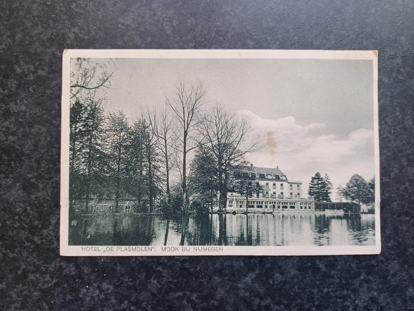 Mook bij Nijmegen Hotel De Plasmolen 1927, Verzamelen, Ophalen of Verzenden, 1920 tot 1940, Gelopen, Limburg