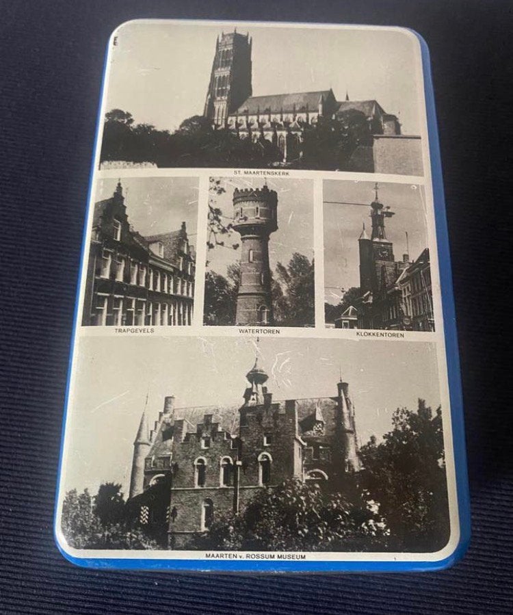 Rechthoekig blik met afb. o.a. St. Maartenskerk Zaltbommel., Ophalen of Verzenden, Gebruikt, Overige, Overige merken