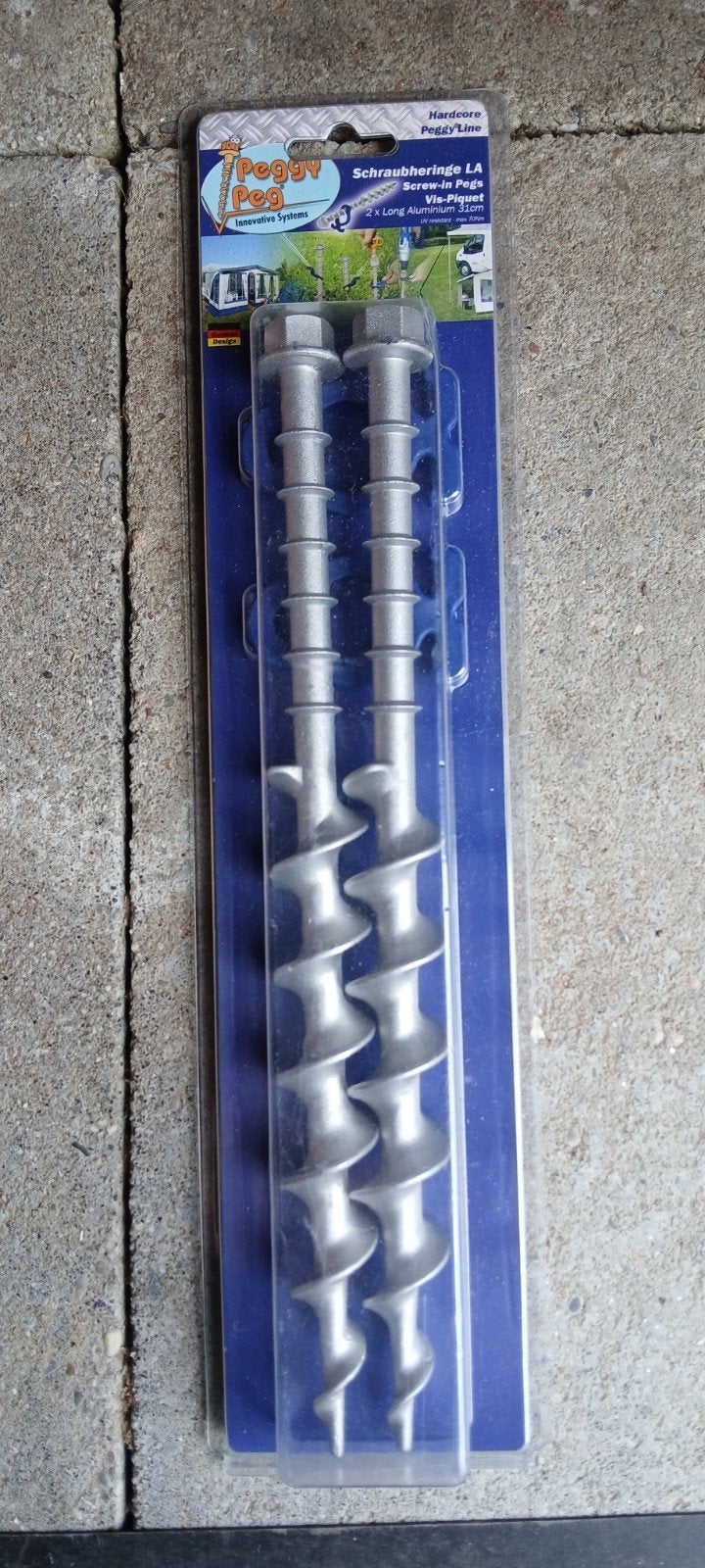 Peggy Peg 2 stuks aluminium 31 cm lang, Ophalen of Verzenden