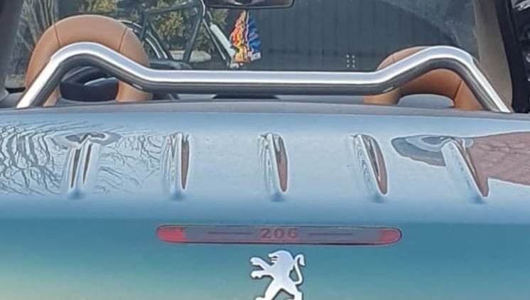 Zeldzame custom chromen rolbeugel Peugeot 206 CC, Ophalen of Verzenden
