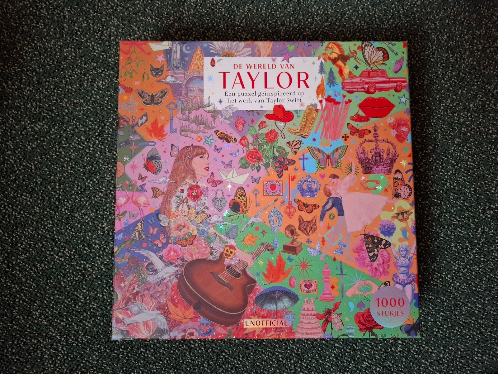 De Wereld van Taylor Swift Legpuzzel - 1000 stukjes, Ophalen of Verzenden, 500 t/m 1500 stukjes, Zo goed als nieuw, Legpuzzel