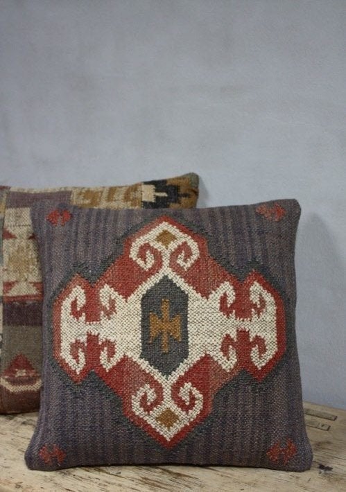 Bohemian Kelim Kussen Oosters Sierkussen Kleurrijke Deco, Meerkleurig, Vierkant, Nieuw, Sierkussen