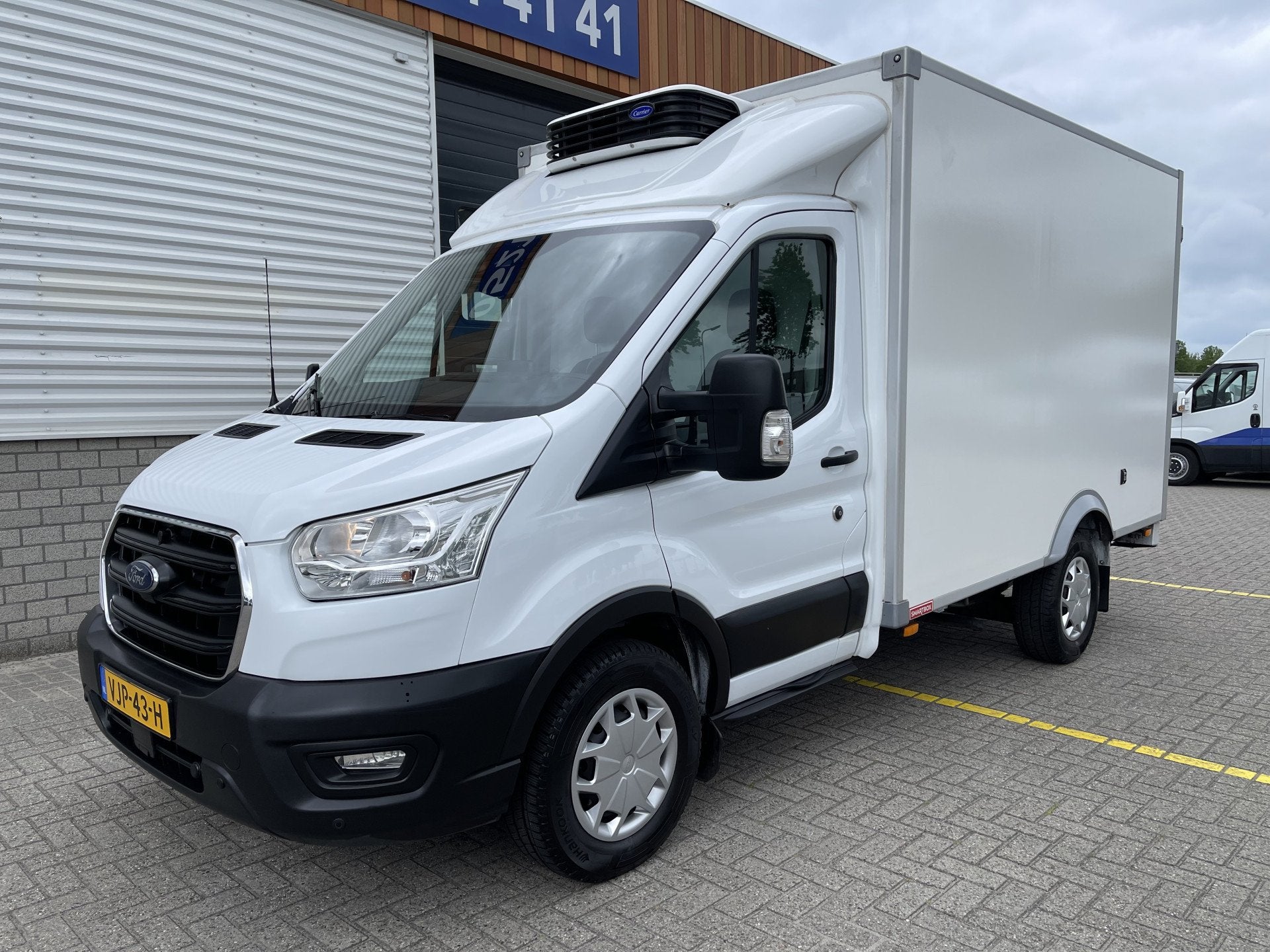 Ford Transit 2.0 TDCI 130pk automaat / smartbox bakwagen met, Automaat, Stof, 4 cilinders, Wit