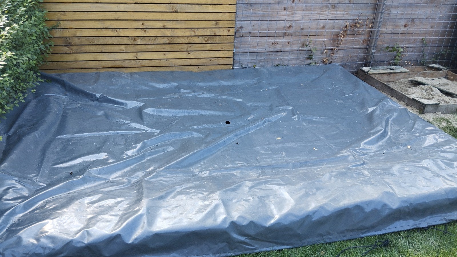 Groot afdekzeil voor zwembad of trampoline, Ophalen, Gebruikt, Overige typen, 4 tot 6 meter