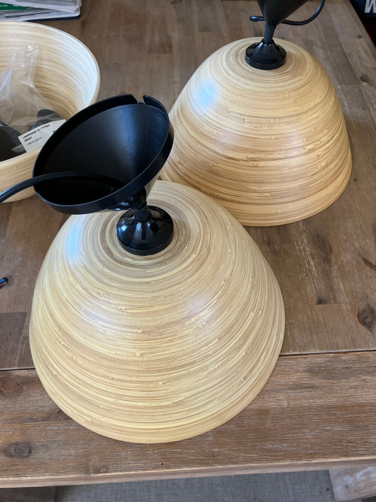 3X hanglampen Xenos, Ophalen