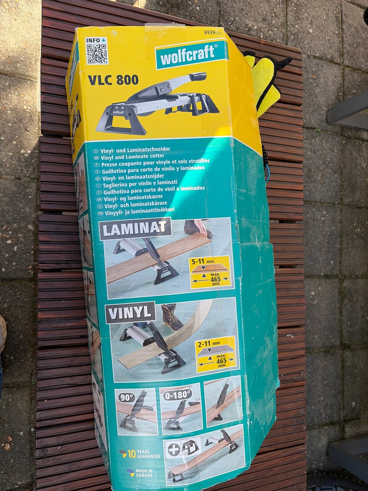 Wolfcraft VLC 800 Vinyl- en Laminaatsnijder, Ophalen of Verzenden, Zo goed als nieuw, Snijgereedschap, Overige merken